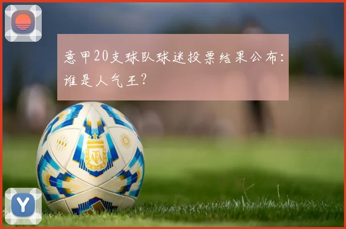 意甲20支球队球迷投票结果公布：谁是人气王？